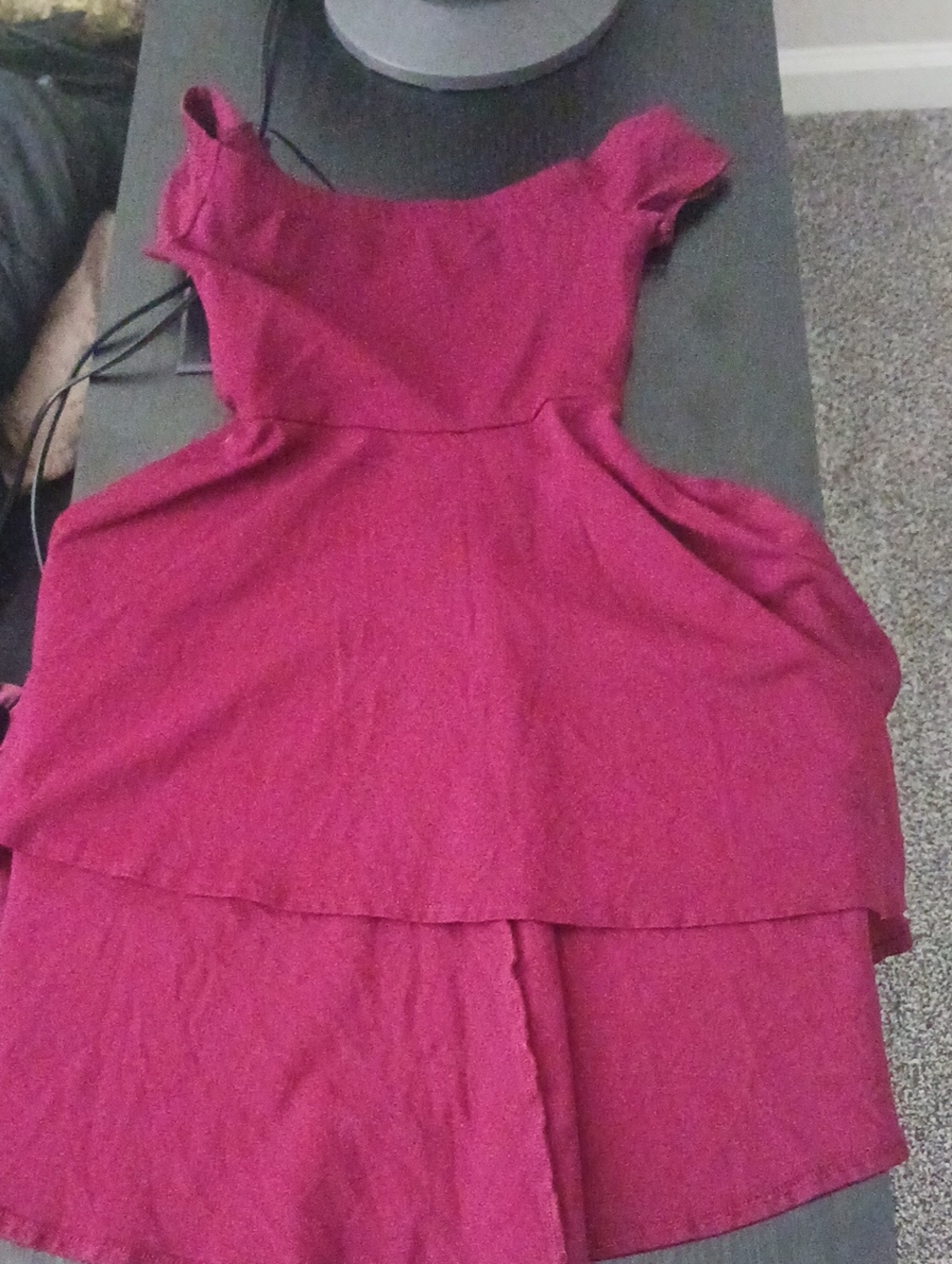 Windsor Women's Maroon High Low Semi Formal Dress (S)
